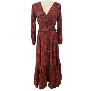 Boemo Womens Hawaiian Flower Long Maxi Dress